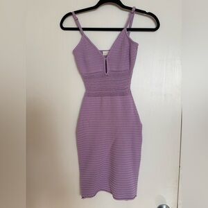 Ronny Kobo Collection Lilac Knit Midi Dress